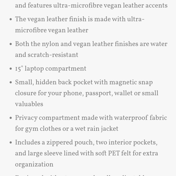 Monos Metro Backpack With Classic Kit And Metro Folio Kit In Black Nylon - Picture 9 of 16